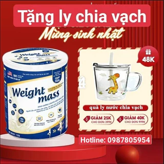 [Tặng ly pha sữa có chia vạch] Giá Sỉ, Sữa Tăng Cân Weight Mass Chính Hãng Hộp Lớn 720g - 400g (FREE SHIP)