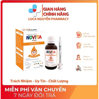 Novita nhỏ giọt bổ sung vitamin cho bé hỗ trợ tăng đề kháng, hỗ trợ ăn ngon