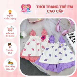 Bộ 2 dây cánh tiên họa tiết quả cho bé gái 7-18kg [SH25]