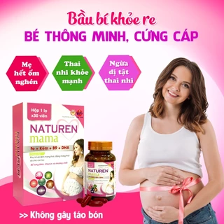 Viên uống bổ bầu tổng hợp NATUREN MAMA Giúp mẹ bầu thai kỳ khỏe mạnh, thai nhi phát triển tốt nhất