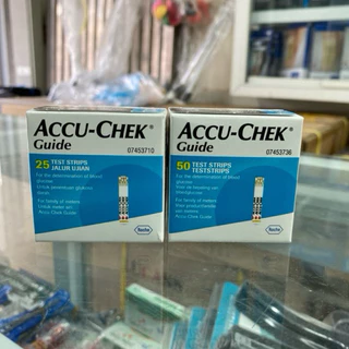 Que thử đường huyết accu chek Guide (25/50que) date mới nhất