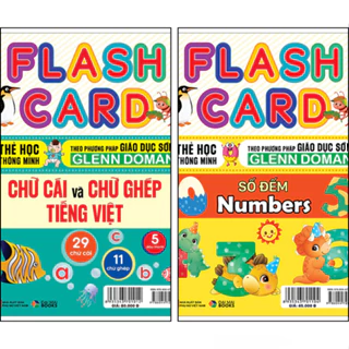 Flashcard- SỐ ĐẾM NUMBERS & CHỮ CÁI VÀ CHỮ GHÉP TIẾNG VIỆT(Thẻ học thông minh theo phương pháp giáo dục sớm Glenn Doman)