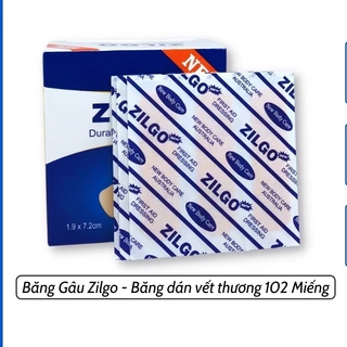 Băng Gâu ZILGO Hộp 102 Miếng Dán Vết Thương, Băng Cá Nhân Urgo, Băng Y Tế Sơ Cứu Vết Thương