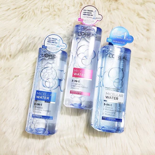 Nước tẩy trang Loreal - L'Oreal Paris 3-in-1 Micellar Water 400ml