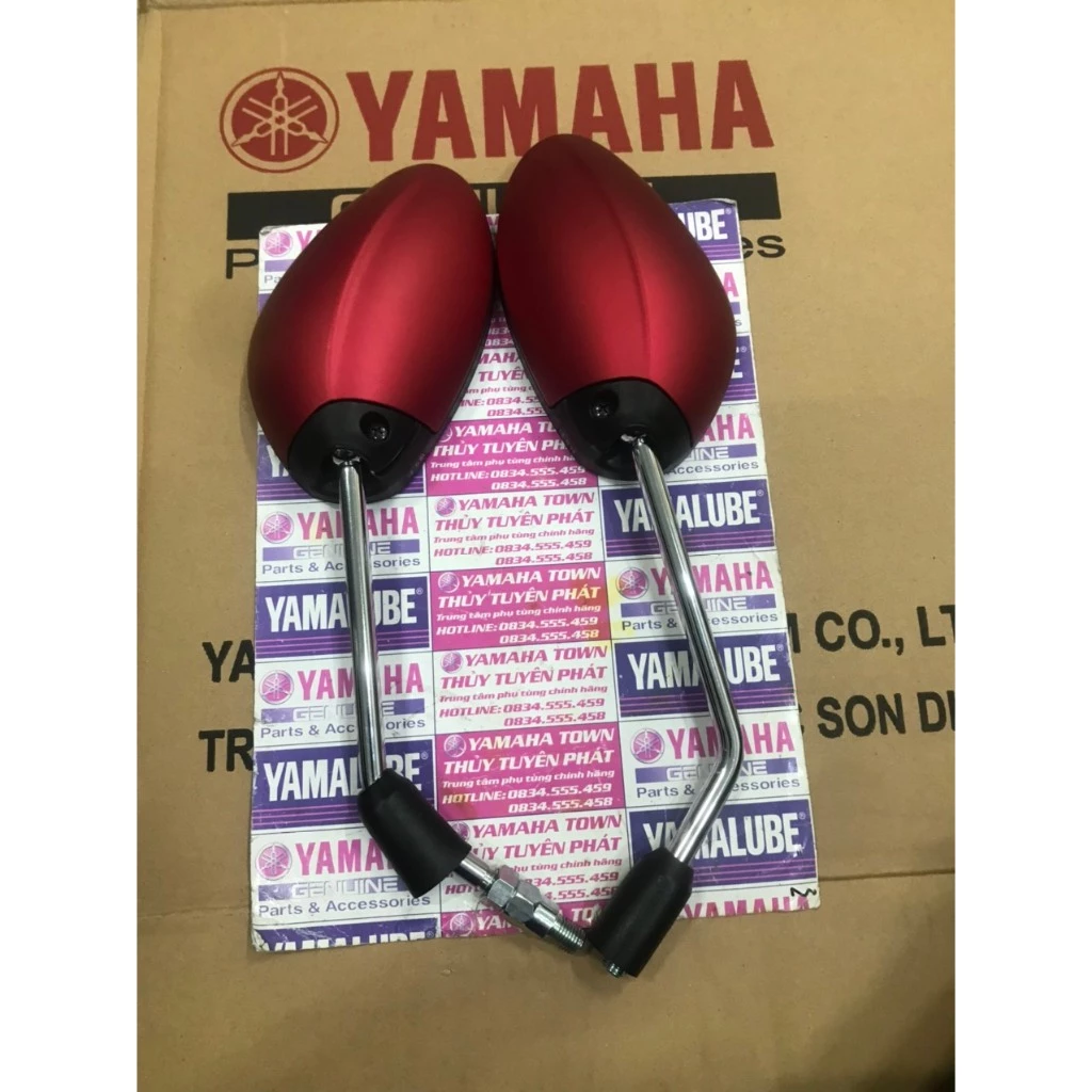 Gương đỏ nhám NOZZA GRANDE zin chính hãng yamaha