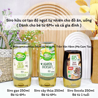 (Date: 4/2025 - 2026)Siro gạo hữu cơ Bio Đức - 250ml Hàng đi Air