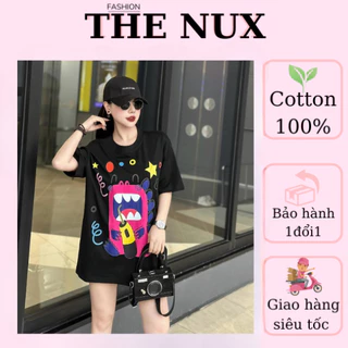 Áo Phông Nam Nữ Form Rộng Local Brand. Áo Thun Cotton 100% THE NUX