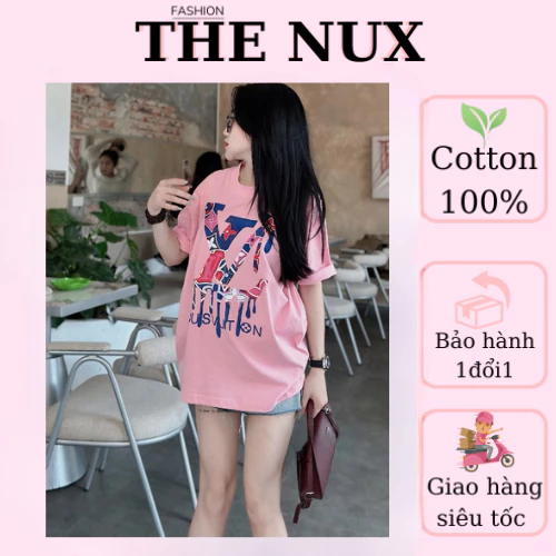 Áo Phông Nam Nữ Form Rộng Local Brand. Áo Thun Cotton 100% THE NUX