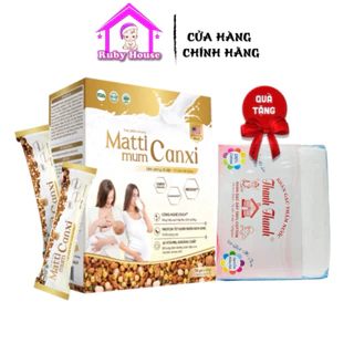 N6 Sữa hạt bầu MATTIMUM CANXI hộp 14 gói bổ sung dinh dưỡng toàn diện cho cả mẹ và bé