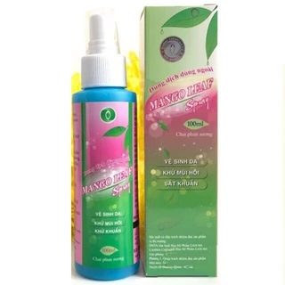 DUNG DỊCH DÙNG NGOÀI MANGO LEAF SPRAY 100ML CHAI PHUN SƯƠNG - VỆ SINH DA,KHỬ MÙI,SÁT KHUẨN