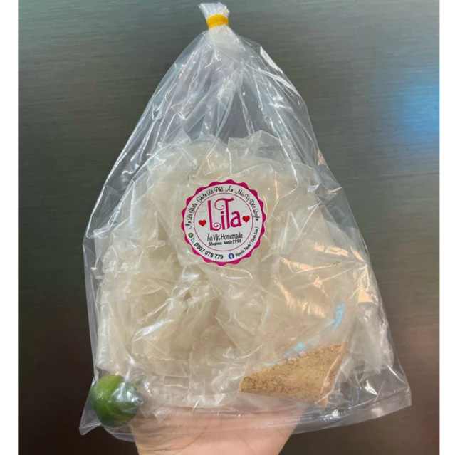 Bánh tráng phơi sương muối nhuyễn sạch ngon dẻo bịch 100g bánh