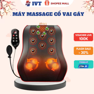 Gối Massage Cổ Vai Gáy Hồng Ngoại Thế Hệ Mới VD.STORE Hỗ Trợ Giảm Nhức Mỏi Toàn Thân Hiệu Quả - BH 12 tháng