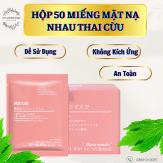 Hộp [ 50 Miếng] Mặt Nạ Nhau Thai Cừu Chinh Hãng