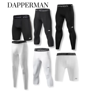 Quần legging đen tập gym thể thao cho nam giới giữ nhiệt thoáng khí DAPPERMAN