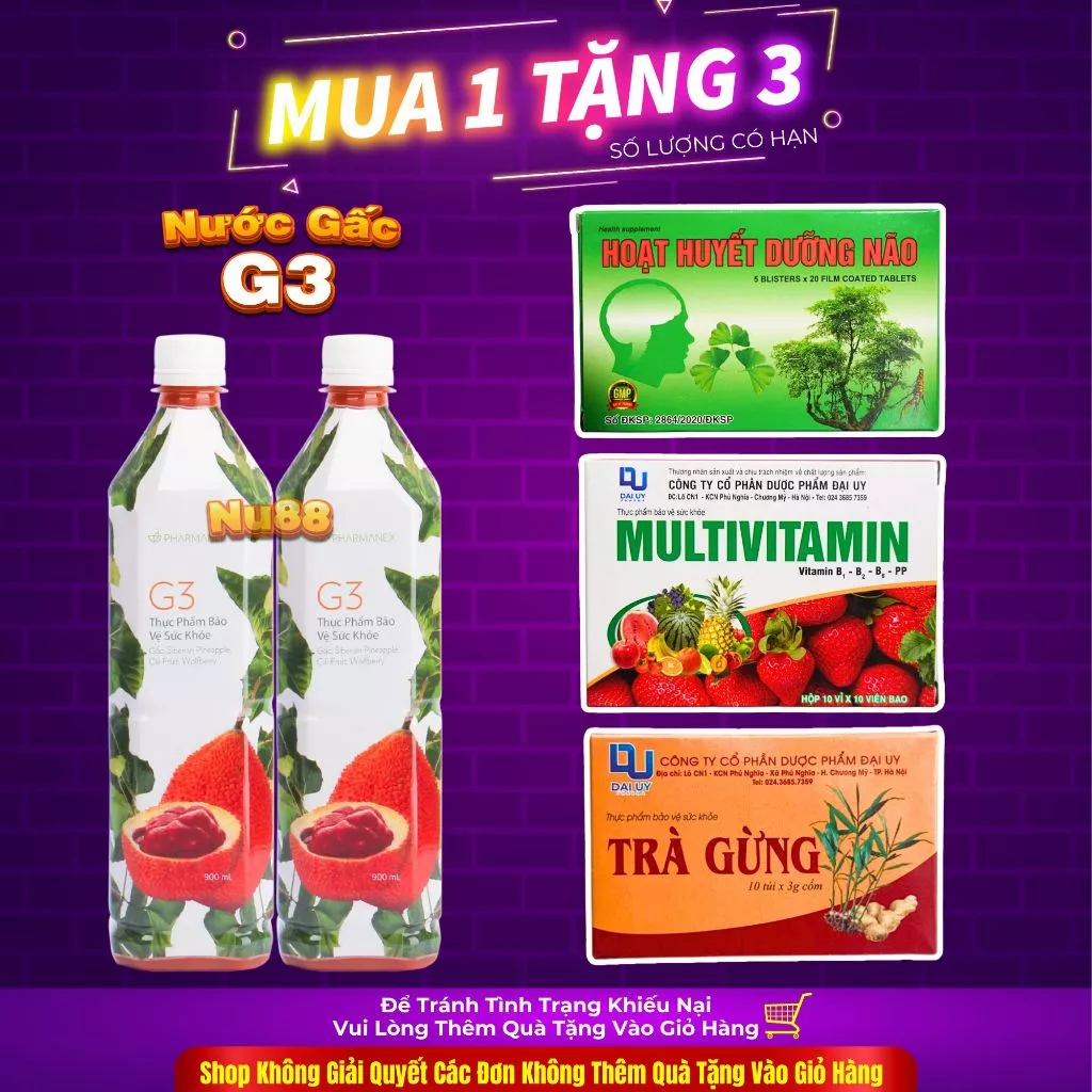 Nước Gấc G3 NuSkin Mẫu Mới 900 ML Date Mới Nhất