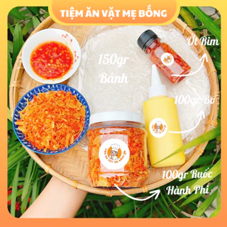 COMBO Bánh Tráng Phơi Sương Ớt Rim Mật Ong Tiệm Ăn Vặt Mẹ Bống