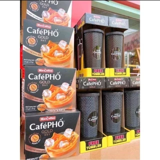 Combo 2 cà phê tặng 1 ly Cà phê sữa MacCoffee Café Phố Gold 3in1 290g