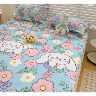 Ga Giường Cotton poly đầy đủ kích cỡ nệm m2/m6/m8/2m được chọn màu