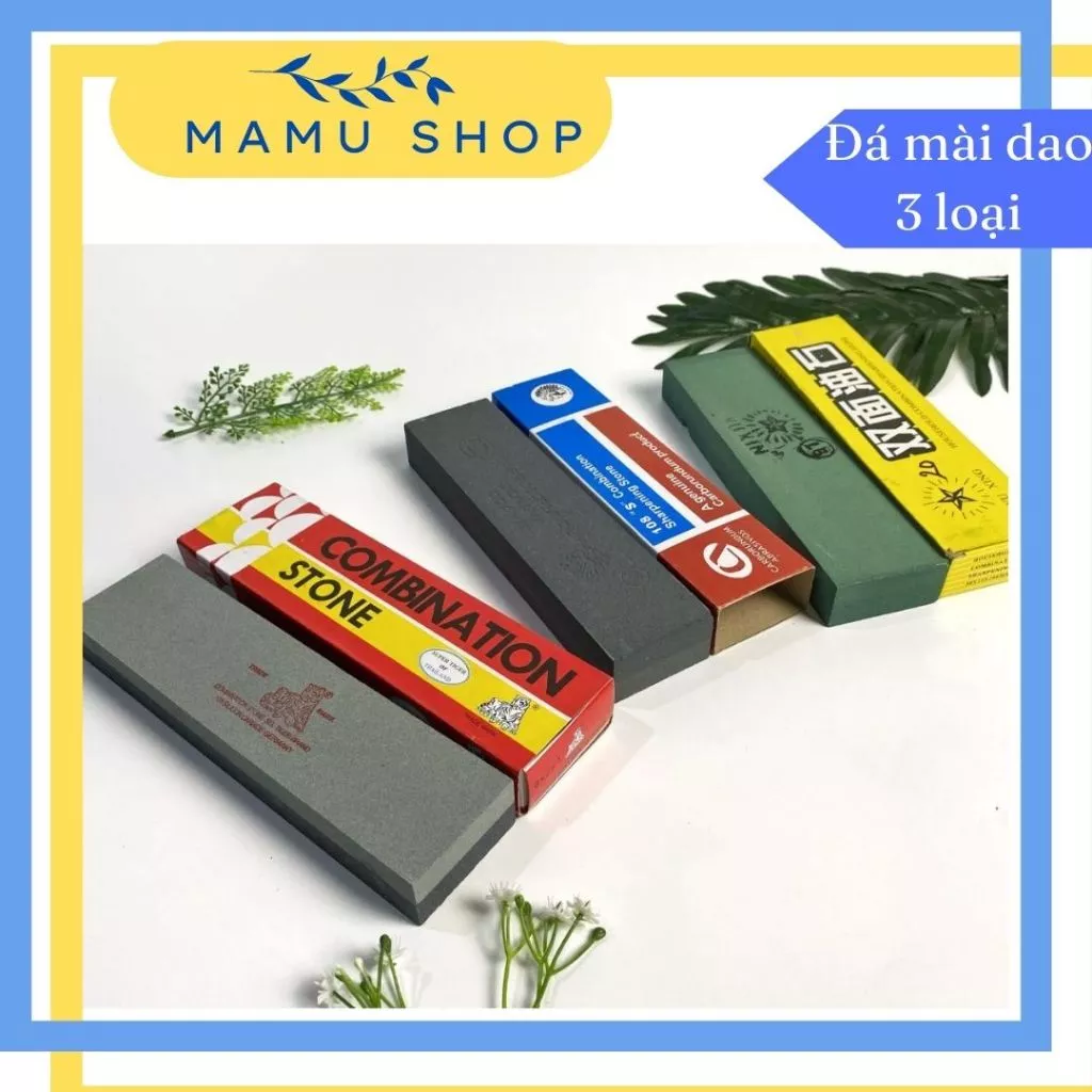 Đá mài dao kéo siêu bén 3 loại Mamu shop M119