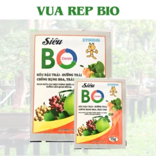 Phân Bón Siêu BO chống rụng hoa - trái non siêu đậu trái - dưỡng trái Gói 15g vuarep_Bio