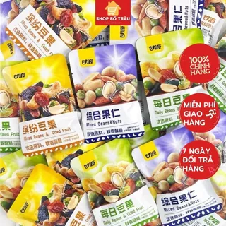 Hạt mix dinh dưỡng, tẩm vị, đậu mix hạt & trái cây sấy khô Kam Yuen (gói ~30g) - Shop bố trâu