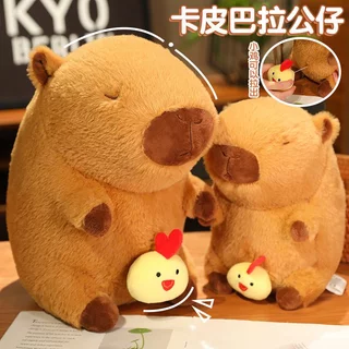 Gấu bông Chuột Capybara Rút Gà mềm mịn dễ thương