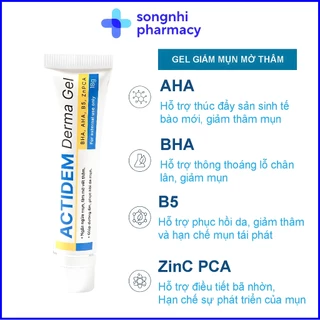 Actidem Derma Gel Giảm Mụn Mờ Thâm Mụn Ngăn Ngừa Mụn Tái Phát 18gram