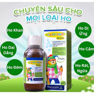 Siro Ho FITOBIMBI BRONCAMIL 200ml hỗ trợ giảm ho long đờm cho trẻ vị dễ uống