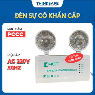 Đèn sự cố khẩn cấp chiếu sáng PCCC, có tem kiểm định chính hãng, đèn báo hiệu lối thoát - Thinksafe