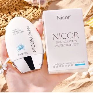 Kem chống nắng Nicorcream, kem chống nắng dưỡng ẩm, nâng tone da, kem chống nắng SPF 50+