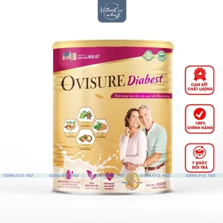 [HÀNG CHÍNH HÃNG] Ovisure Diabest 650g - Sữa Hạt Cho Người Tiểu Đường