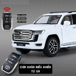 Mô hình xe Toyota Land Cruiser LC300 2022 full open - full kính - đánh lái được mở đèn qua remote tỉ lệ 1:24 OT014