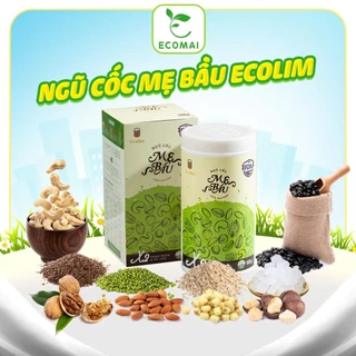 Ngũ cốc mẹ bầu  Ecolim bổ sung dinh dưỡng phát triển não bộ cho bé giảm ốm nghén ngừa tăng đường huyết ECOMAI EM04