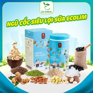 Ngũ cốc lợi sữa Ecolim dành cho mẹ sau sinh sữa về nhiều dưỡng chất thơm đặc tốt cho bé giảm cân cho mẹ ECOMAI EM05