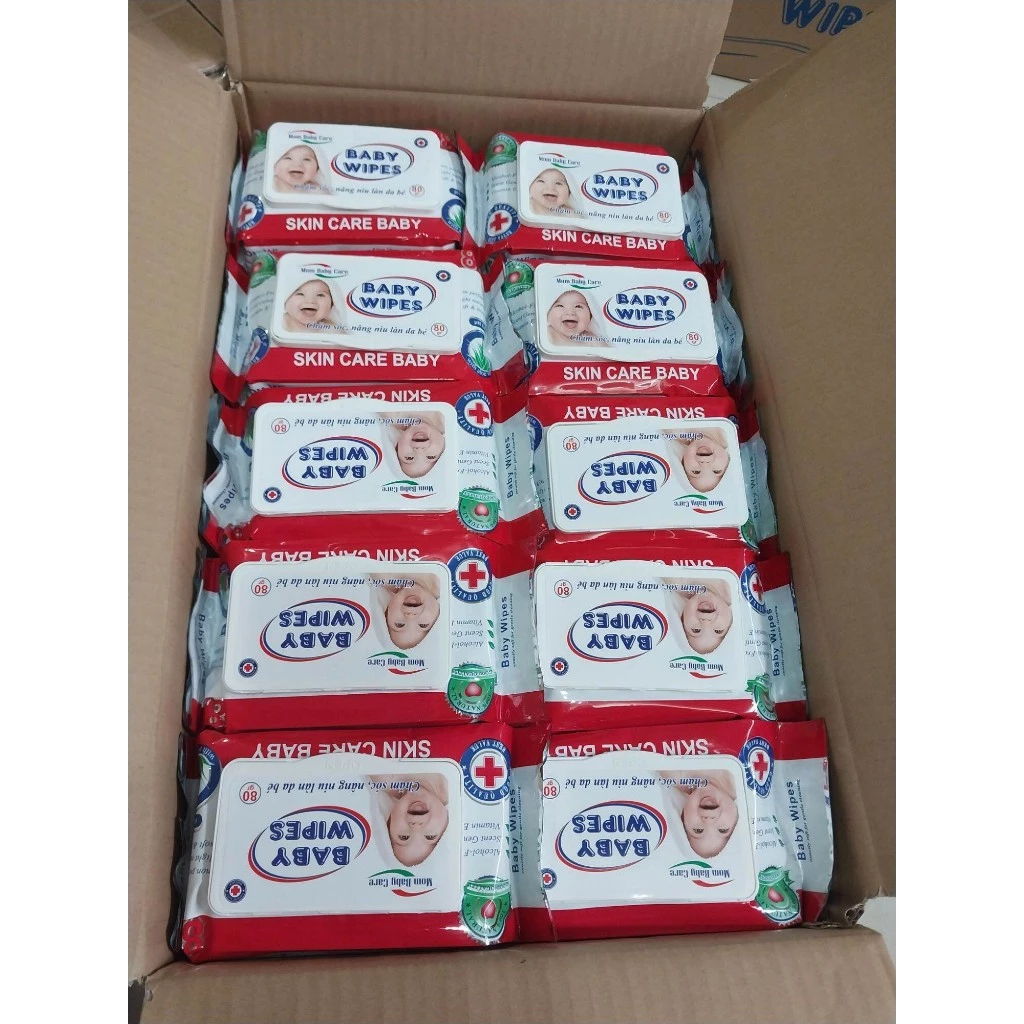 [Thùng50 gói] Khăn giấy ướt Baby Wipes