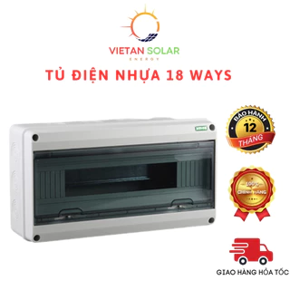 Tủ điện nhựa lắp nổi chống nước, hộp tủ điện nhựa ABS chống nước Way 18