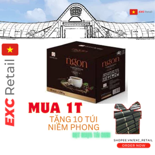 1 Thùng Cà phê Trần Quang Ngon Lớn 10 Bịch x 1039gr (52 gói x 20gr) Date Mới