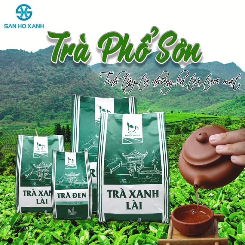[Gói 500g] Trà Phổ Sơn - Trà đen- Trà xanh lài pha chế trà sữa, trà trái cây