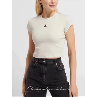 Áo thun cộc tay CK,áo thun croptop trẻ trung năng động