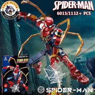 Đồ Chơi Lắp Ráp Kiểu Lego Mô Hình Người Nhện Justice SpiderMan Hero Trong Avenger EndGame 6015 Với 1132 Mảnh Ghép