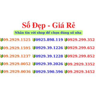 Sim Số Đẹp 4G Vietnamobile Giá Cực Rẻ - Sóng Mạnh Tốc Độ Cao - Nghe Gọi Miễn Phí