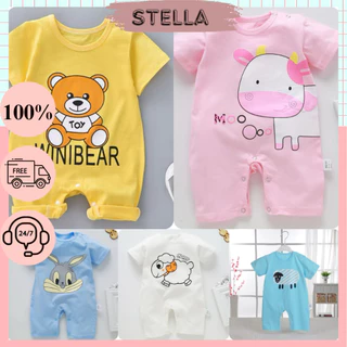 Combo 3 body quảng châu bé trai, bé gái từ 4-13kg. Chất liệu Cotton mềm mát cho bé mặc hàng ngày. Stella Shop