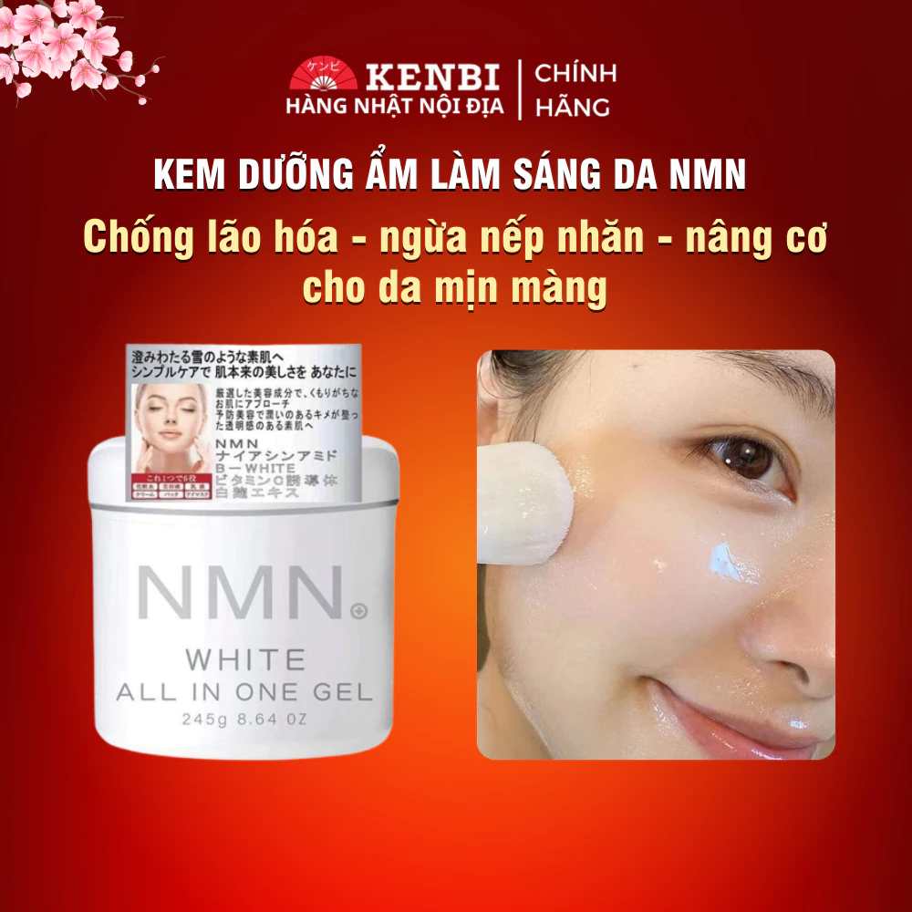 Kem NMN tế bào gốc dưỡng trắng, cấp ẩm- Nội địa Nhật 245g