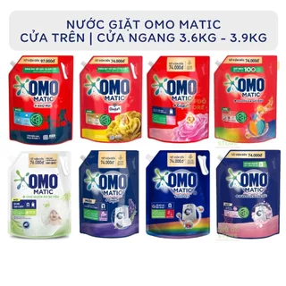 Nước Giặt OMO MATIC Cửa Trên | Cửa Trước | Cửa Ngang Ngăn Mùi Ẩm Mốc - Túi 3.6Kg | 3.9Kg