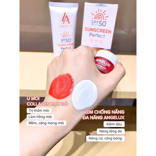 [Mua 1 KCN tặng 1 ủ môi]Kem chống nắng ANGELUX dưỡng trắng da - Sunscreen 24h FACE [ TẶNG 1 Ủ MÔI ANGELUX]