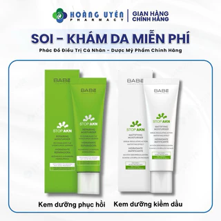 Kem Dưỡng Dành Cho Da Dầu Mụn Babe Stop AKN Mattifying Moisturiser 50ml