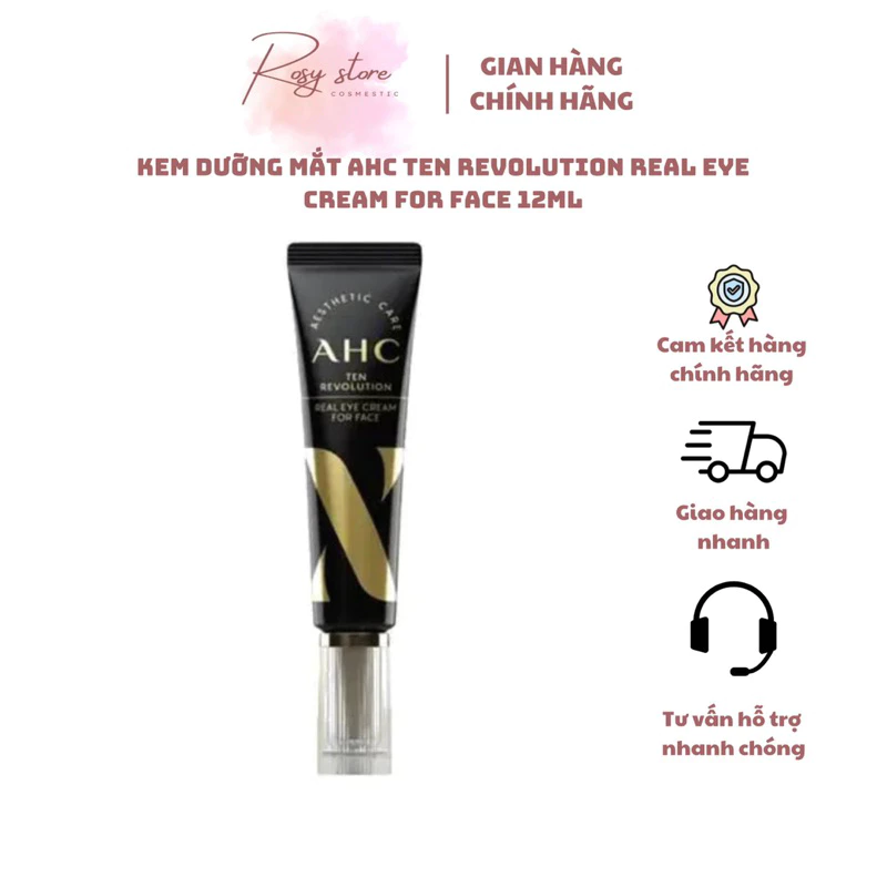 Kem Dưỡng Mắt AHC Ten Revolution Real Eye Cream For Face 30ml