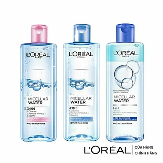 TẨY TRANG LOREAL MÀU XANH ĐẬM - XANH NHẠT 400ML