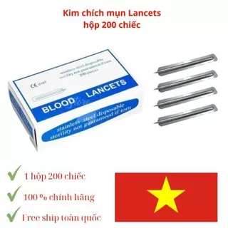 Kim chích mụn LANCETS 1 hộp 200 chiếc