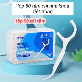 Sỉ 6k-Hộp 50 Tăm kẽ chỉ nha khoa chất lượng Nhật Bản hôpj 100 cây